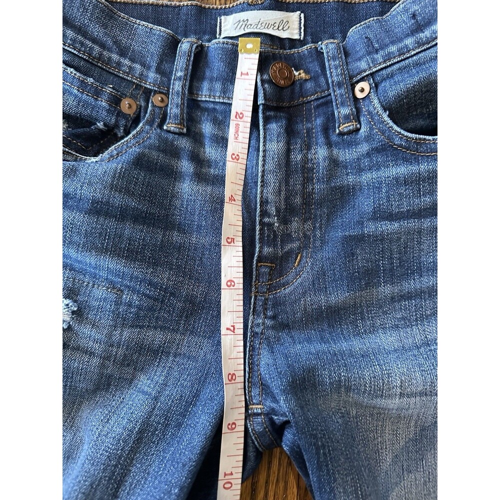 Madewell Women’s Size 24 Blue 9" High Riser Skinny Skinny Jeans Distressed - Picture 5 of 9